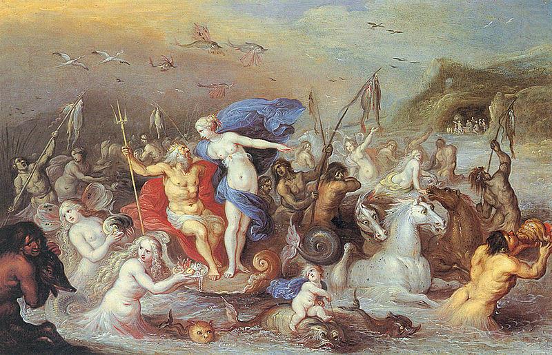 unknow artist Der Triumphzug von Neptun und Amphitrite china oil painting image